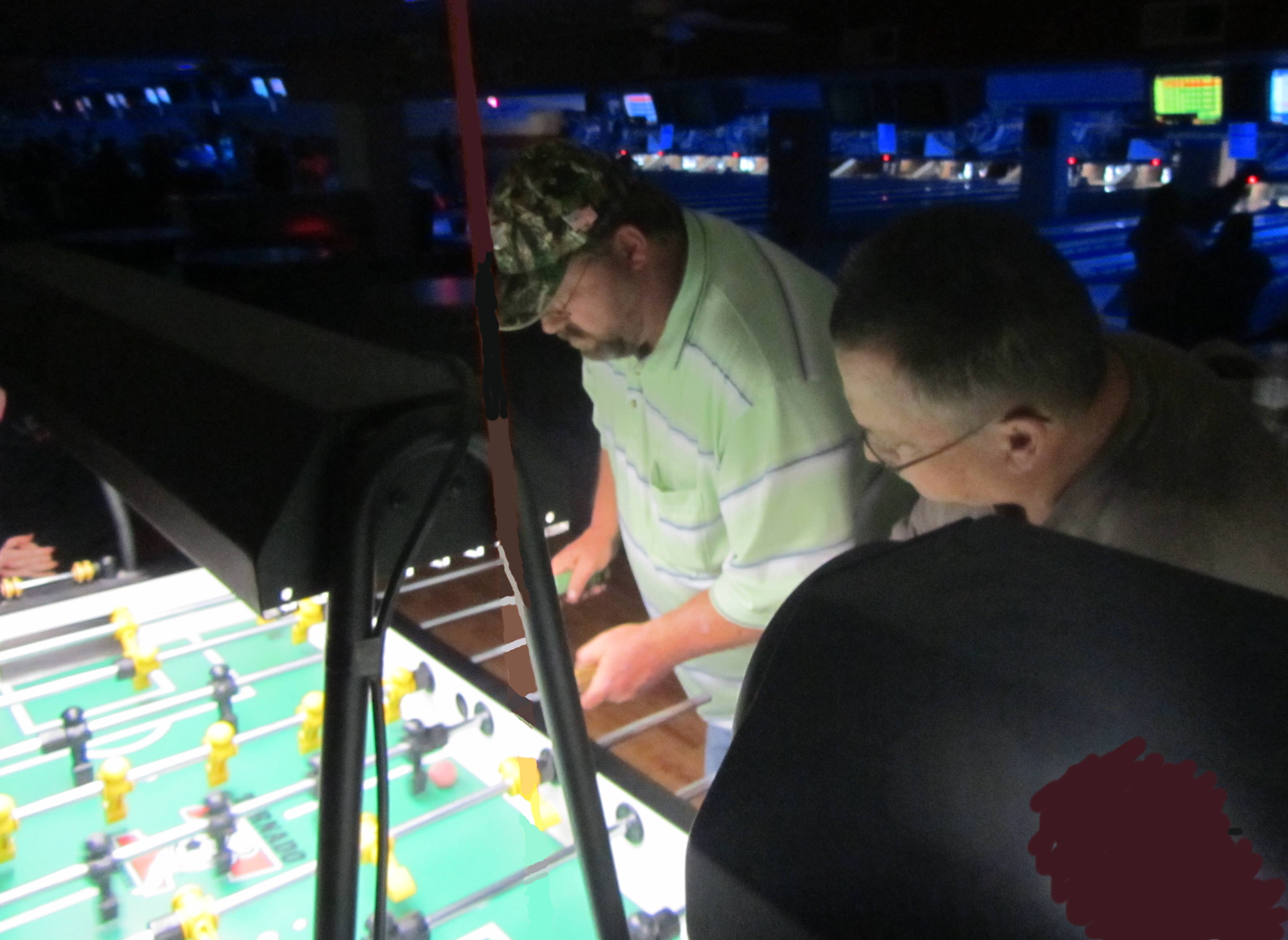 Decatur, Alabama's, Garet Peterson, is pictured teamed with Jerry Stewart, of Dora, competing at the Cullman Bowling Center.