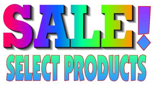 SALE! SELECT PRODUCTS