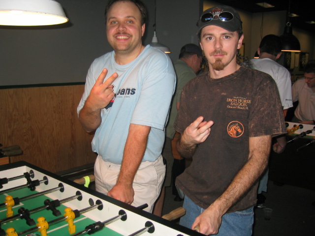 The 2003 & 2004 Tennessee State Champs of Semi Pro Doubles, Marty Fagan(left) & Jesse Maynard.