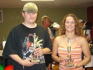 Ala-Amateur players pictured with trophies won.