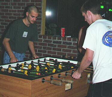 Southern foosball players Kyle Stephens,LA.(left) & Jeremy Monroe,AL.